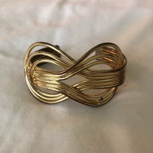 Gold cuff bracelet
